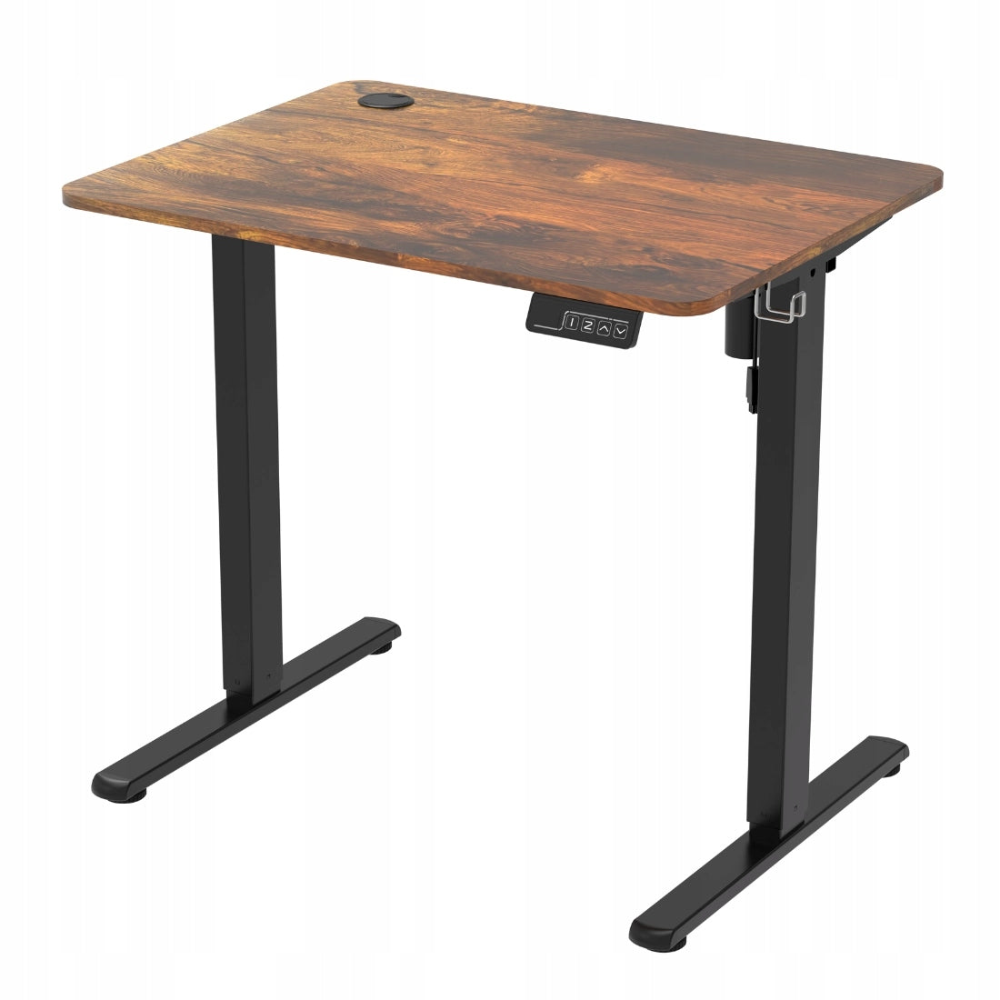 Elektrinis reguliuojamo aukščio stalas 80x60cm Atmintis Spacetronik loftas, kaimiškas