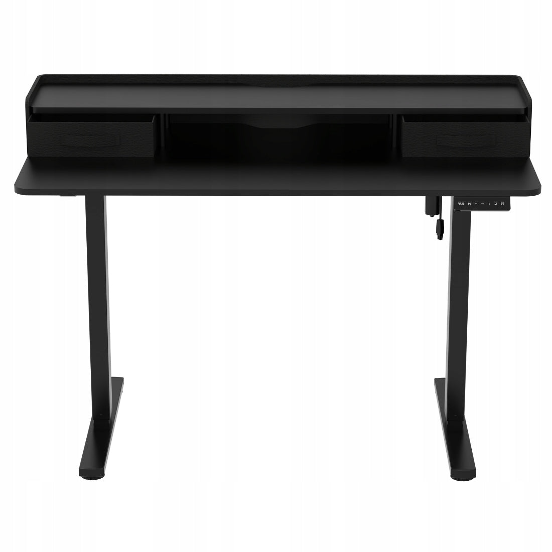 Elektrinis Stalas su Stalčiais 120x60 2xUSB LED Spacetronik Didelis juodas