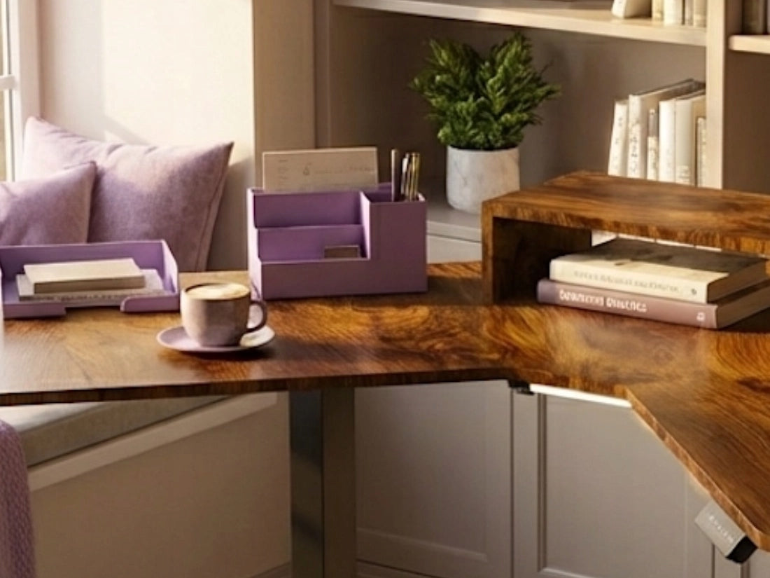 Kampinis elektrinis stalas 120x60 REGULIUOJAMAS USB prievadai Spacetronik loft