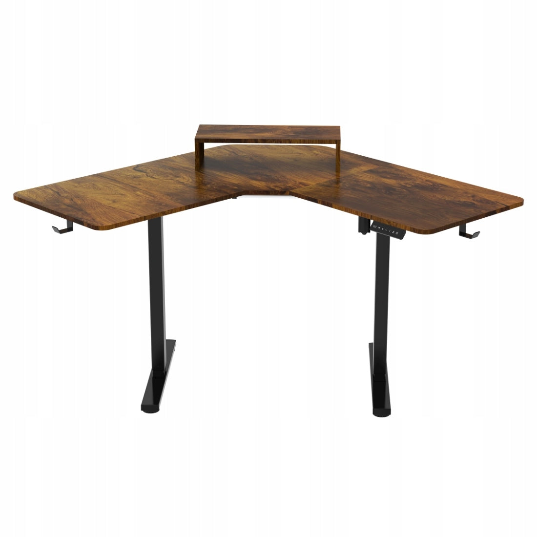 Kampinis elektrinis stalas 120x60 REGULIUOJAMAS USB prievadai Spacetronik loft