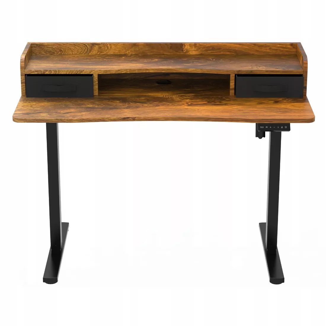 Elektrinis reguliuojamo aukščio stalas 120x60 USB Spacetronik loft rusty ąžuolas