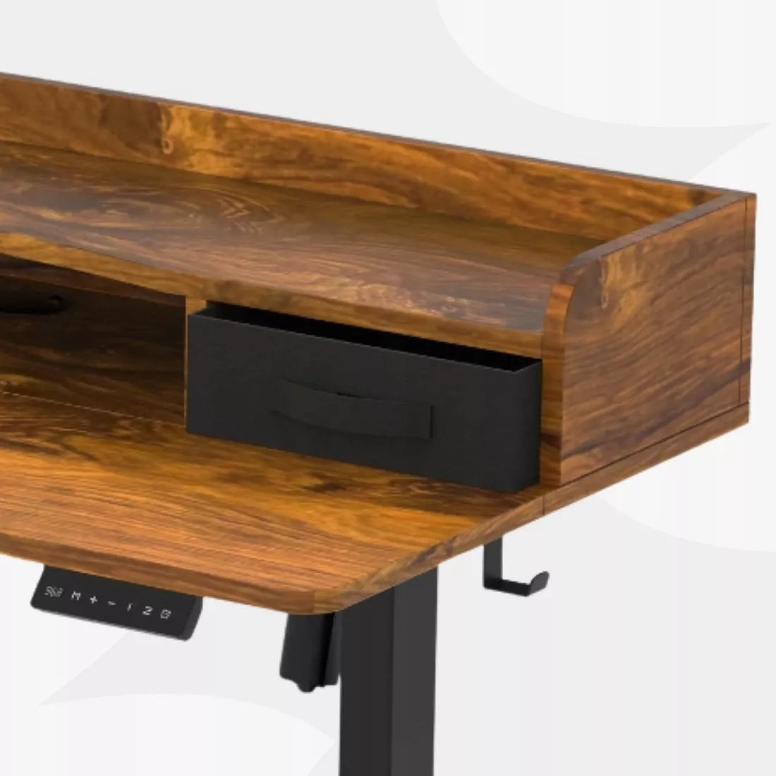 Elektrinis reguliuojamo aukščio stalas 120x60 USB Spacetronik loft rusty ąžuolas