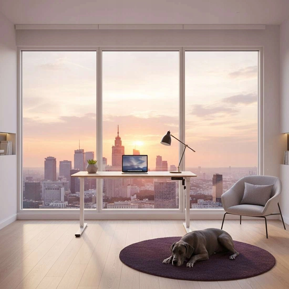 Elektrinis reguliuojamas stalas 160x80, 80 KG keliamoji galia, Spacetronik žaidimams