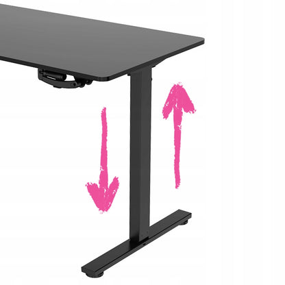 Rankiniu būdu reguliuojamas stalas 140x60 Aukščio reguliavimas 72-109cm Spacetronik