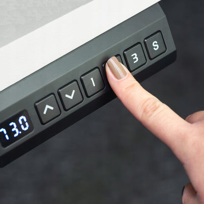 Elektrinis reguliuojamas stalas Control+ 120/60 LVNSystem baltas reg. 73-122