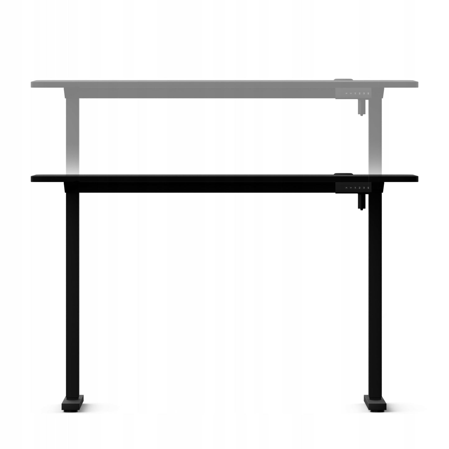 Elektrinis reguliuojamas stalas Control+ 120/60 LVNSystem juodas, aukščio reguliavimas 73-122 cm