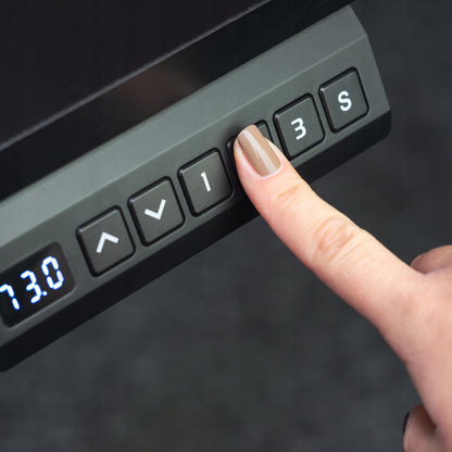 Elektrinis reguliuojamas stalas Control+ 120/60 LVNSystem juodas, aukščio reguliavimas 73-122 cm