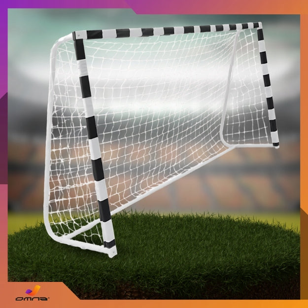 Nešiojami futbolo vartai vaikams 300x200, dideli, metaliniai, tvirti, 3x2m