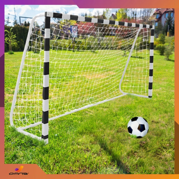 Nešiojami futbolo vartai vaikams 300x200, dideli, metaliniai, tvirti, 3x2m