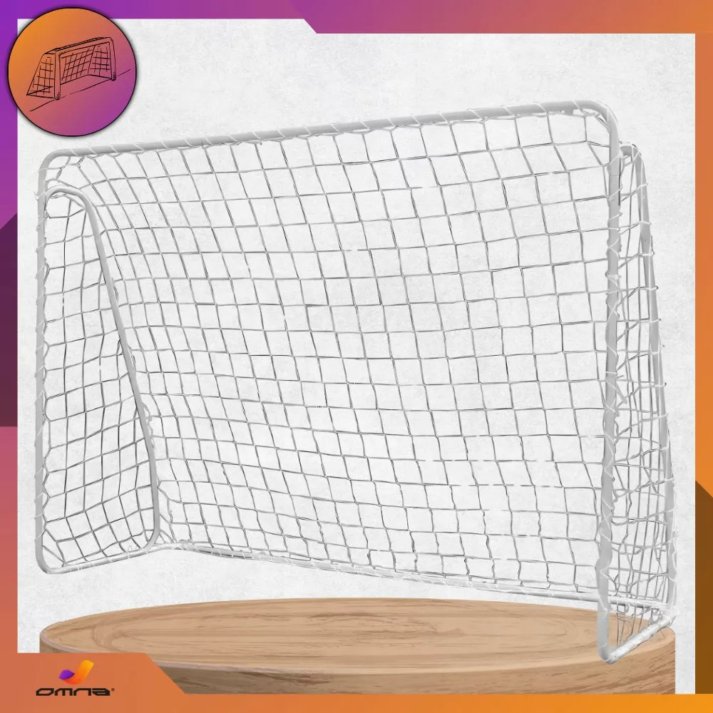 Nešiojami dideli sulankstomi metaliniai futbolo vartai vaikams 213 x 150 cm