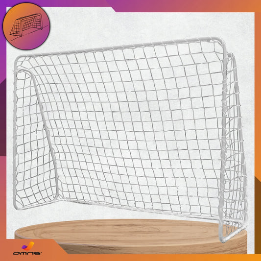 Nešiojami dideli sulankstomi metaliniai futbolo vartai vaikams 213 x 150 cm