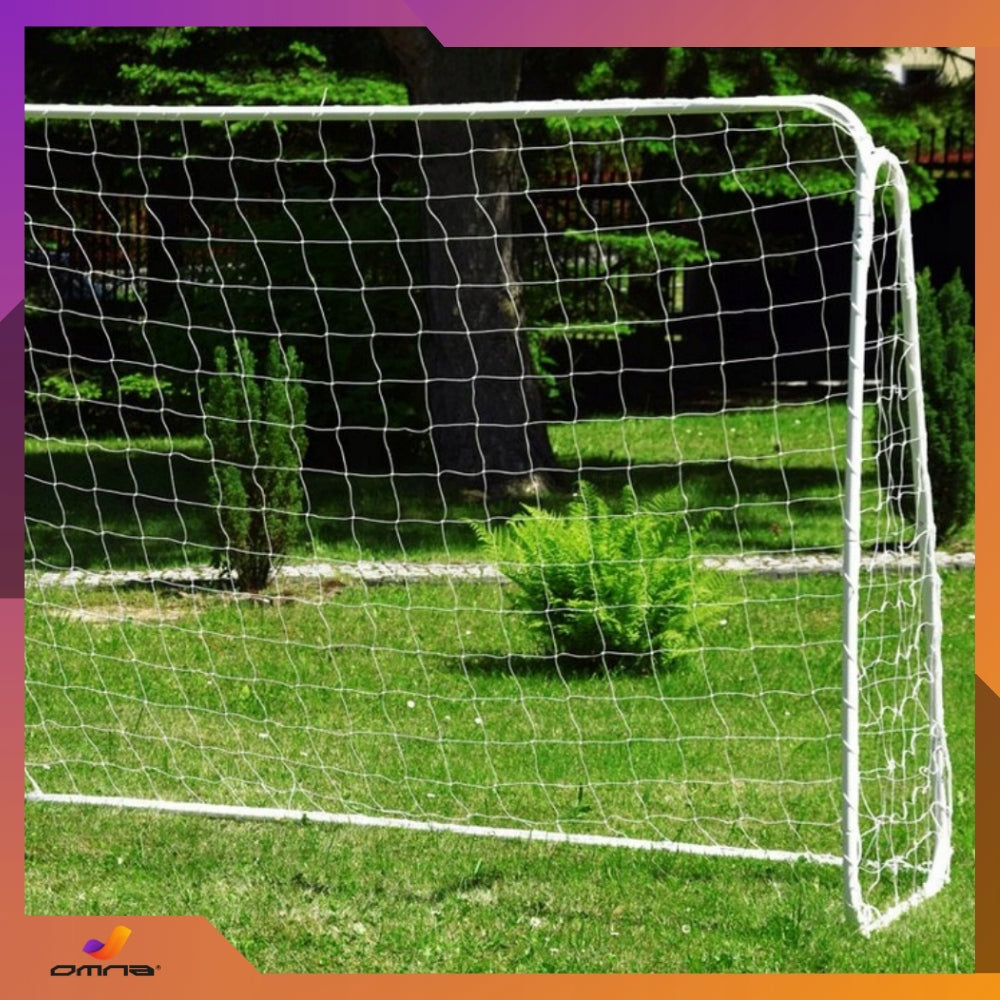 Nešiojami dideli sulankstomi metaliniai futbolo vartai vaikams 213 x 150 cm