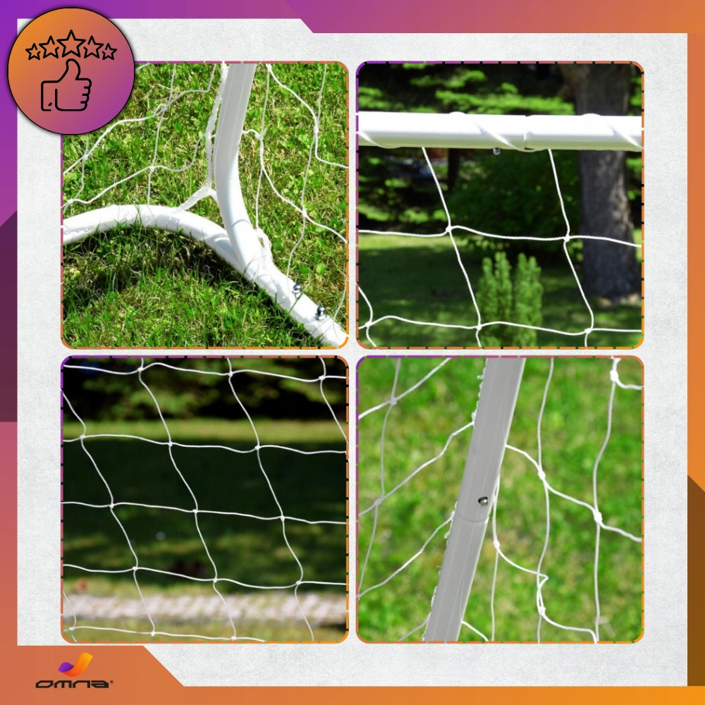 Nešiojami dideli sulankstomi metaliniai futbolo vartai vaikams 213 x 150 cm