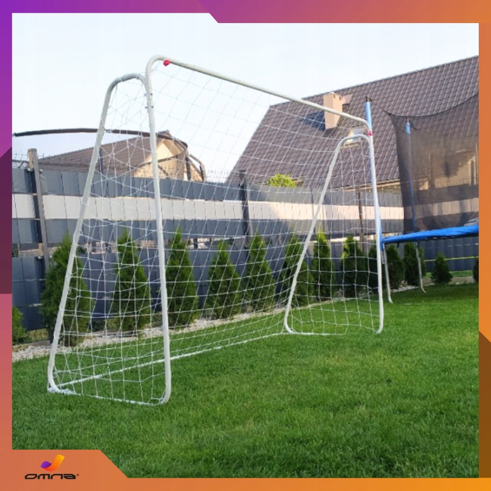 Nešiojami dideli sulankstomi metaliniai futbolo vartai vaikams 213 x 150 cm