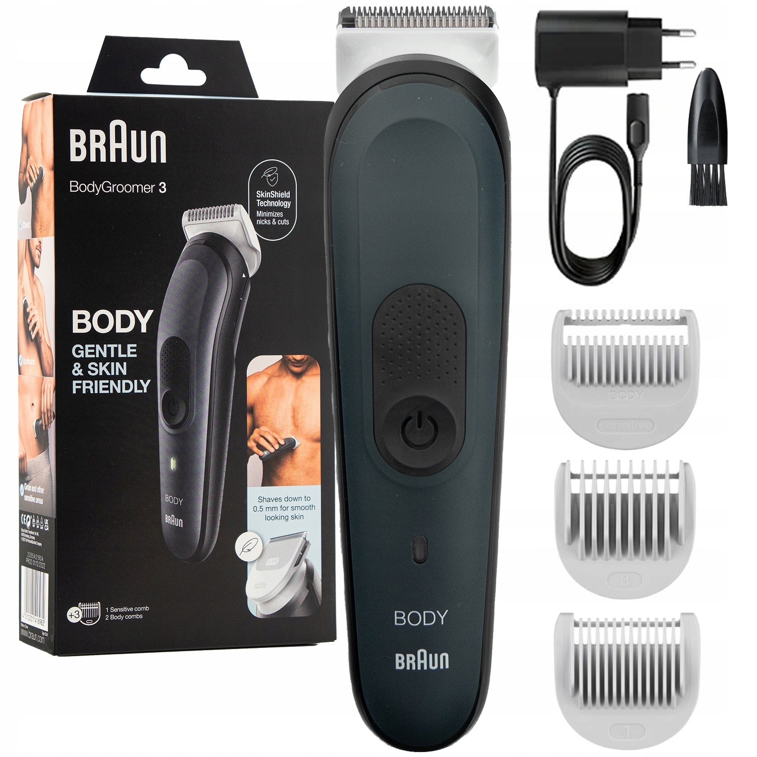 Braun 3 BG3340 Bodygroomer Vyriškas kūno priežiūros prietaisas Series 3