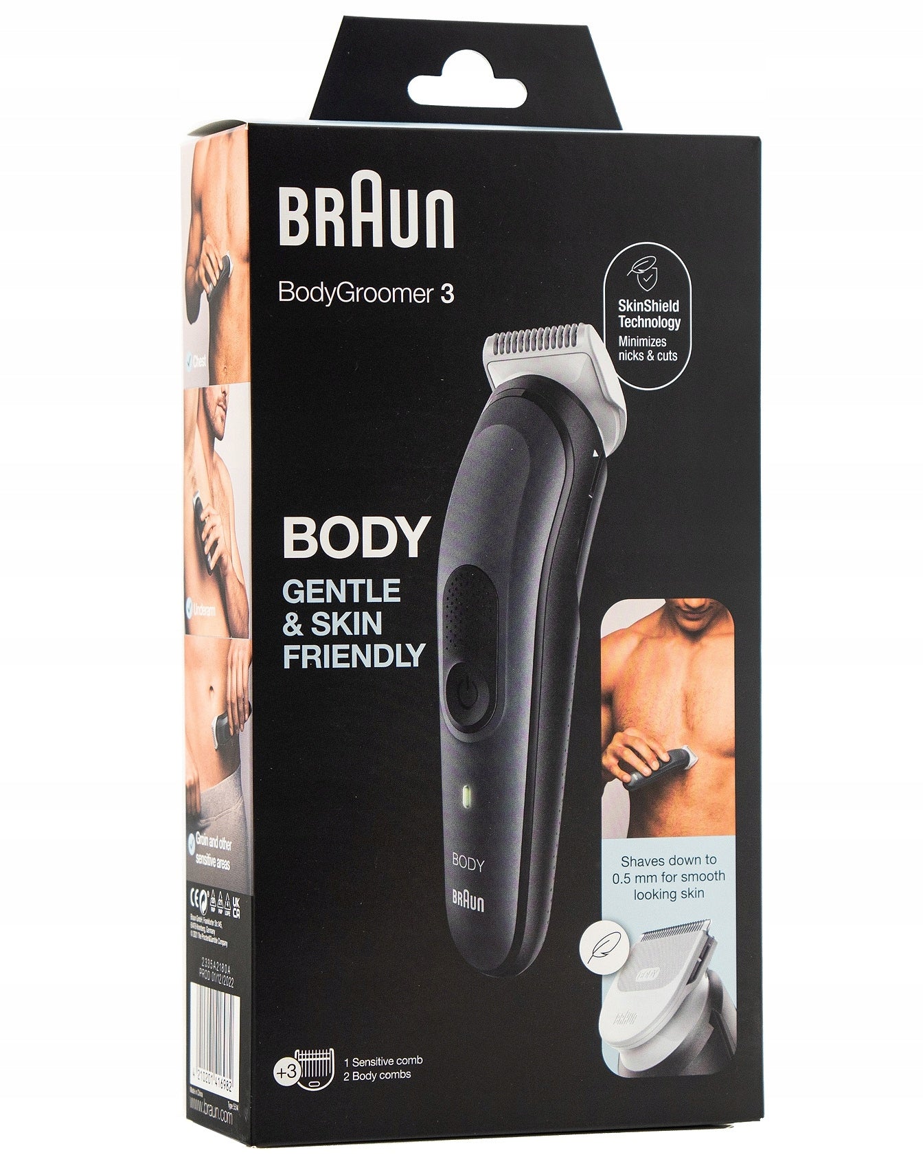 Braun 3 BG3340 Bodygroomer Vyriškas kūno priežiūros prietaisas Series 3