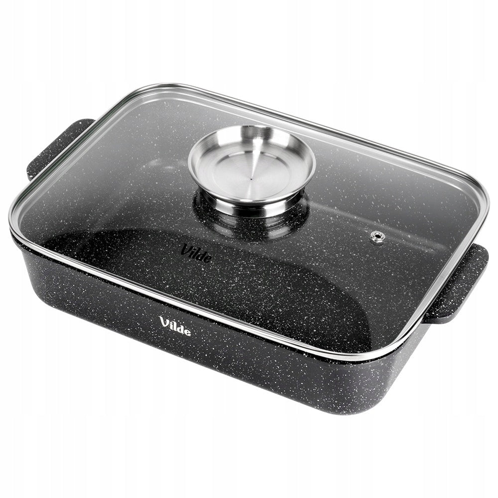 Granitinė kepimo forma, puodas, dangtelis kepimui orkaitėje 3,5L