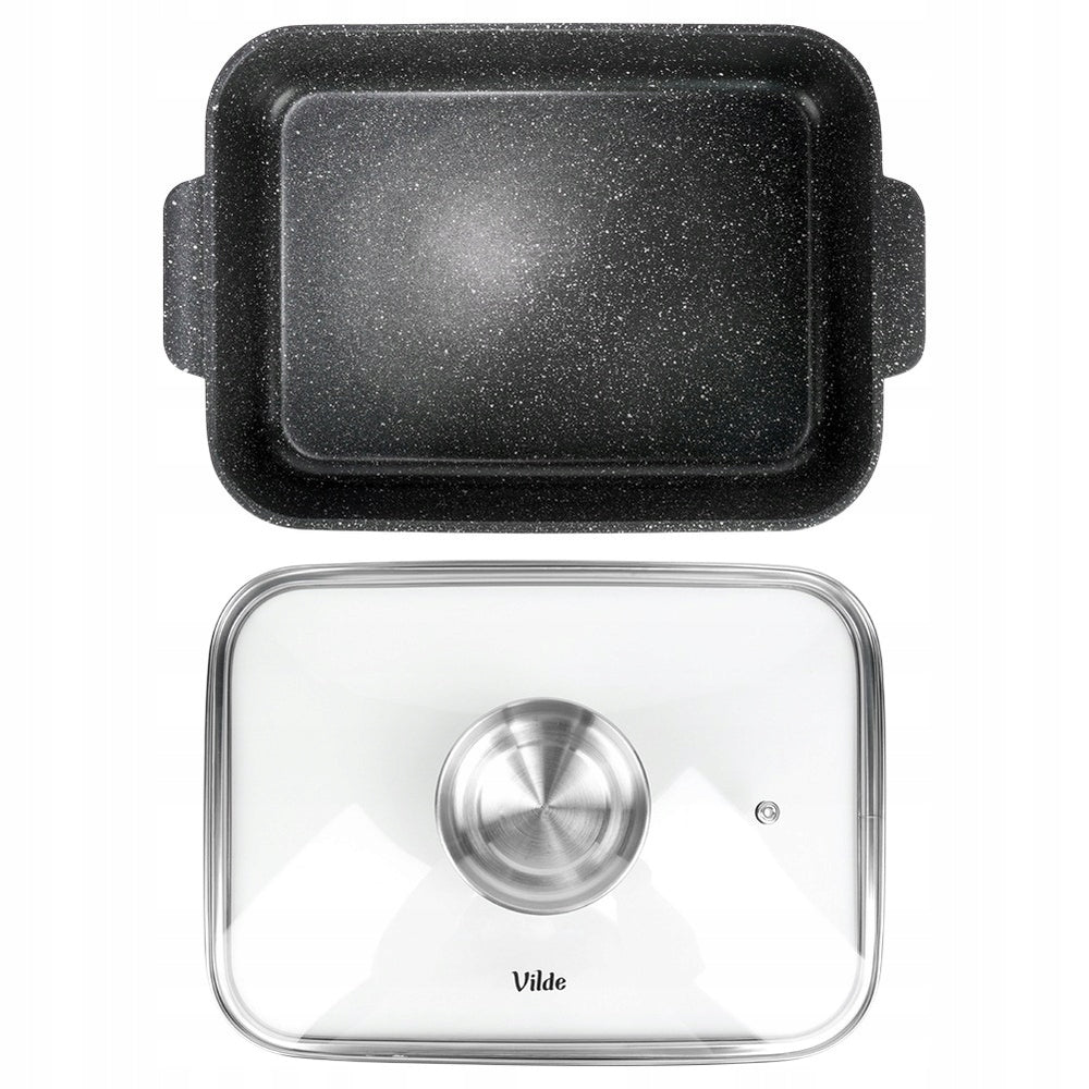 Granitinė kepimo forma, puodas, dangtelis kepimui orkaitėje 3,5L