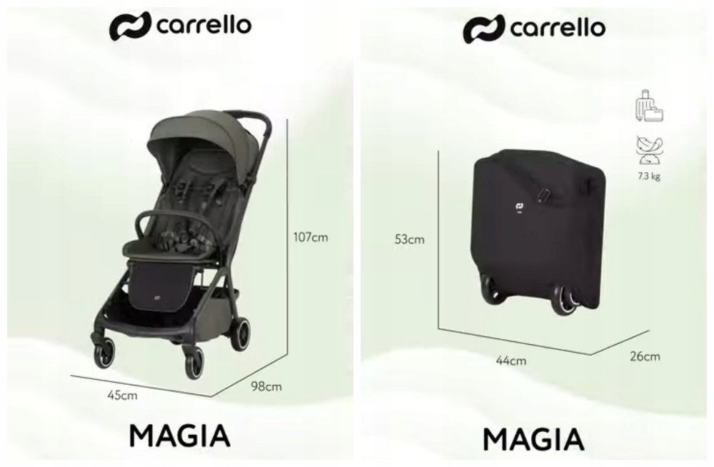 CARRELLO MAGIA 2 viename daugiafunkcis vežimėlis lėktuvui, rankinis bagažas, lengvas