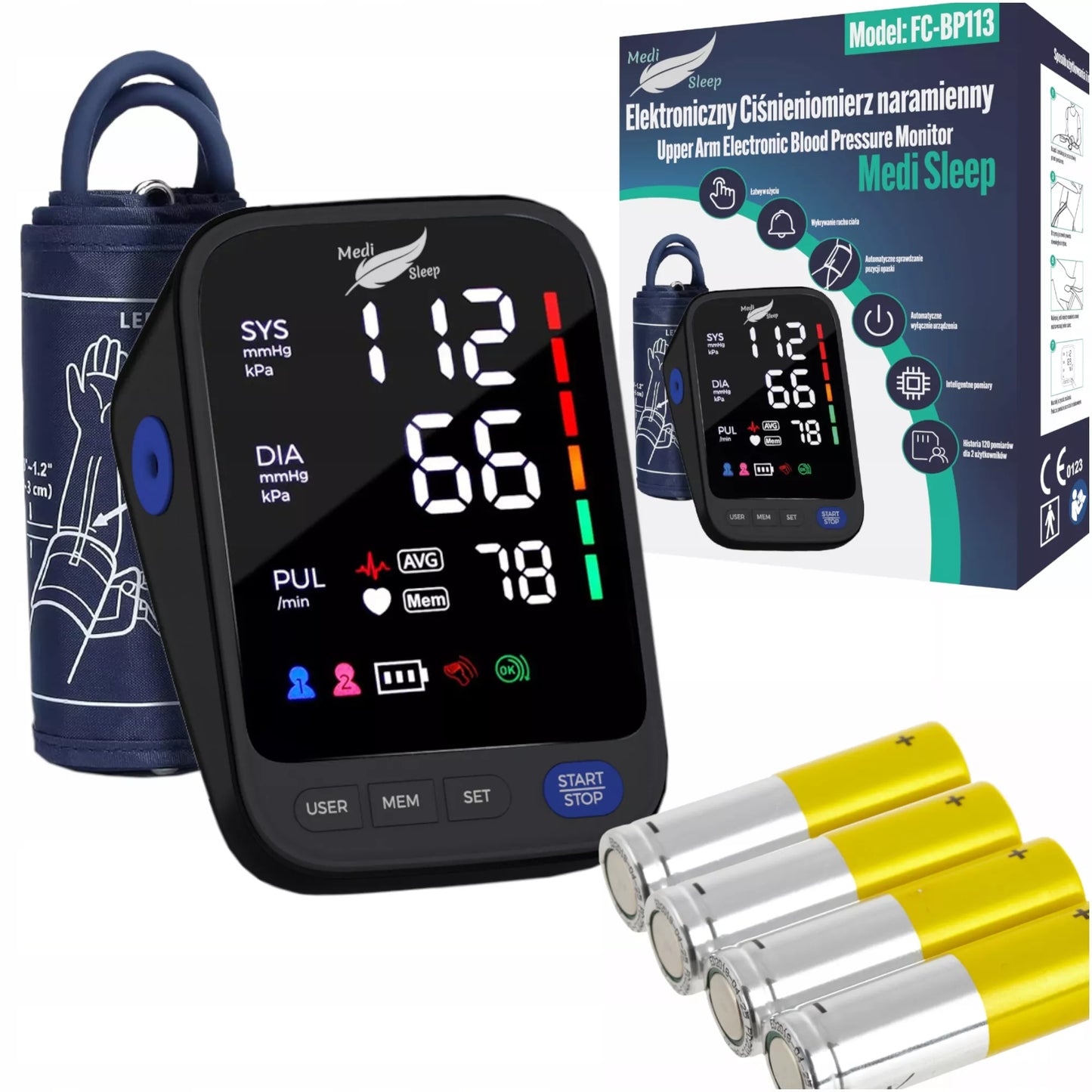 ELEKTRONINIS ŽASTO KRAUJOSPŪDŽIO MATUOKLIS MEDI SLEEP FC-BP113 SUAUGUSIEMS
