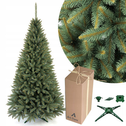 Kalėdinė eglutė Lenkiška sidabrinė tanki, kaip gyva, 160 cm