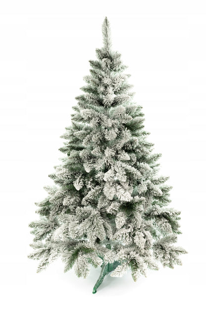 Sniego padengta pušinė eglutė, lyg gyva, 220 cm