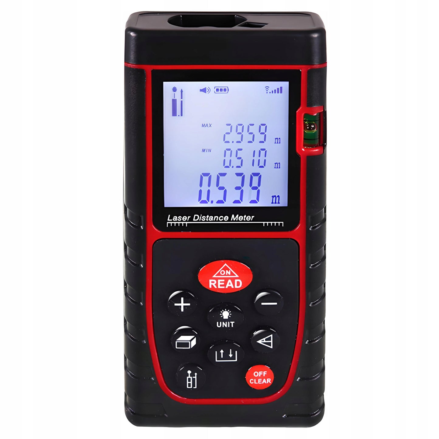 Lazerinis atstumo matuoklis skaitmeninis kampainis (inclinometras) matuoklis, gulsčiukas, atmintis 40m