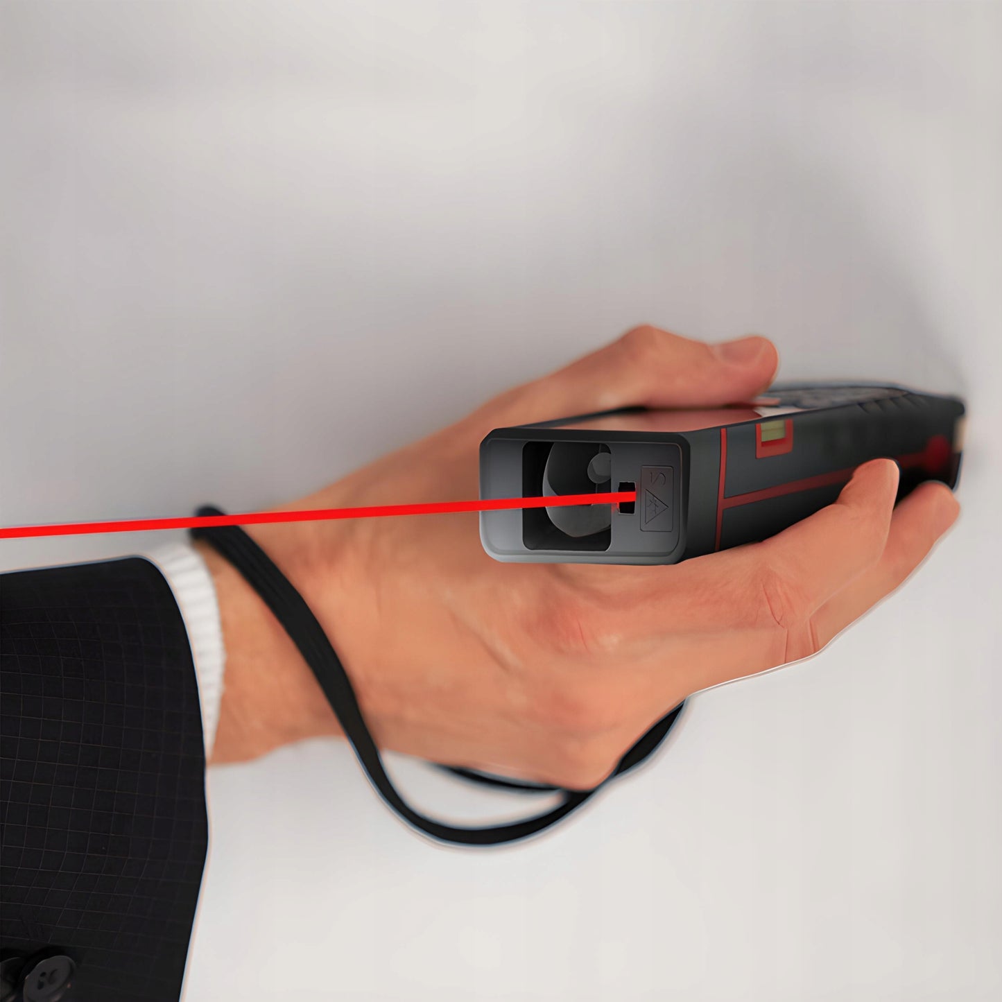 Lazerinis atstumo matuoklis skaitmeninis kampainis (inclinometras) matuoklis, gulsčiukas, atmintis 40m