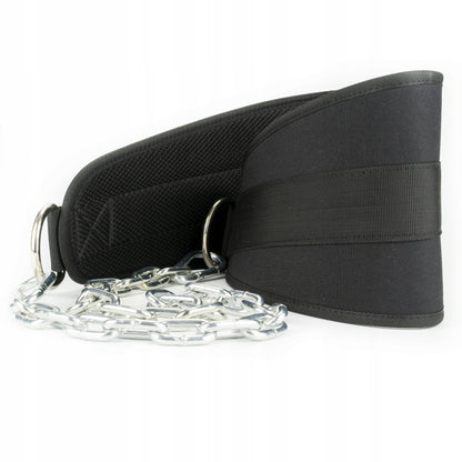 Diržas Dips papildomam svoriui, tvirtas, 240 kg, su grandine