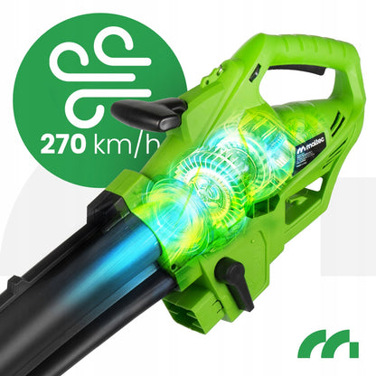 Elektrinis sodo lapų pūstuvas siurblys smulkintuvas 3500W 270km/h