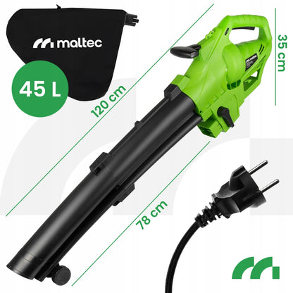 Elektrinis sodo lapų pūstuvas siurblys smulkintuvas 3500W 270km/h