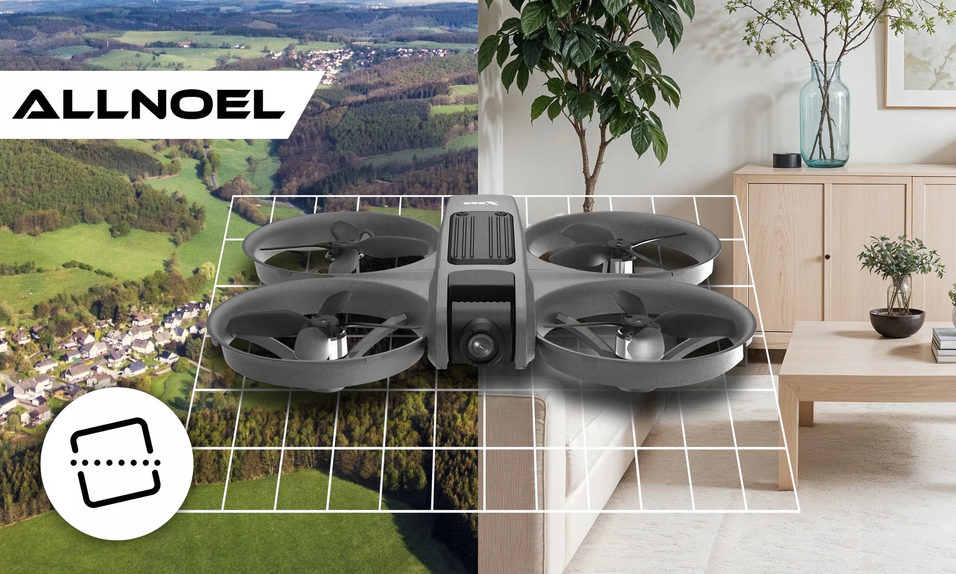DRONAS S156+ su LCD valdikliu, 2 kameromis, bešepetėliniu varikliu, WIFI, 3 baterijomis, 145g