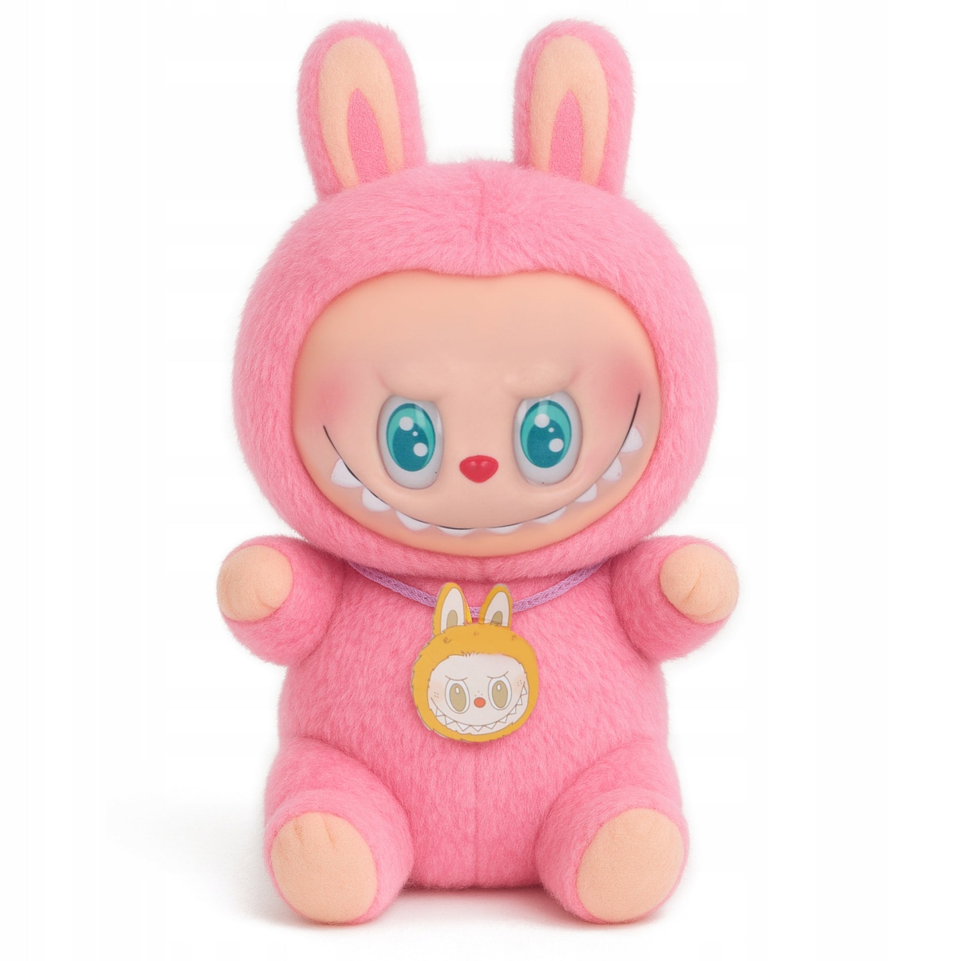 LABUBU DIDELĖ PLIŪŠINĖ ŽAISLINĖ 25CM, ROŽINĖ