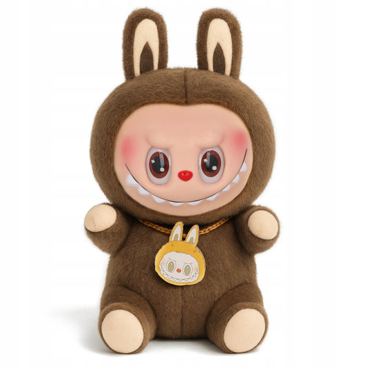 DIDELĖ „LABUBU LA BUBU ZIMONO“ PLIUŠINĖ ŽAISLAS 25CM rudas