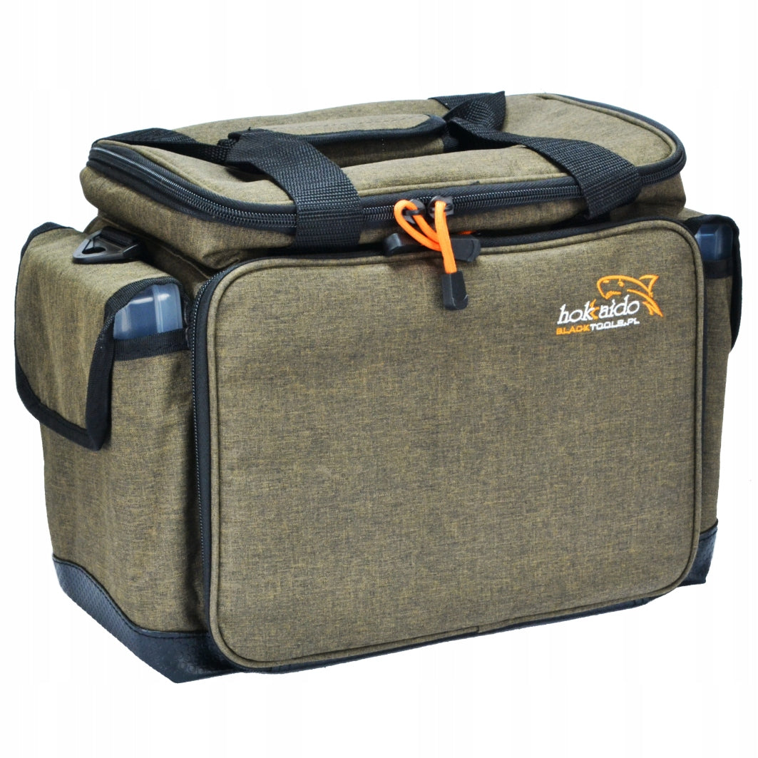 Didelė meškeriojimo tašė HOKKADO ant peties, 6 dėžutės, standus dugnas, 30/40/20cm