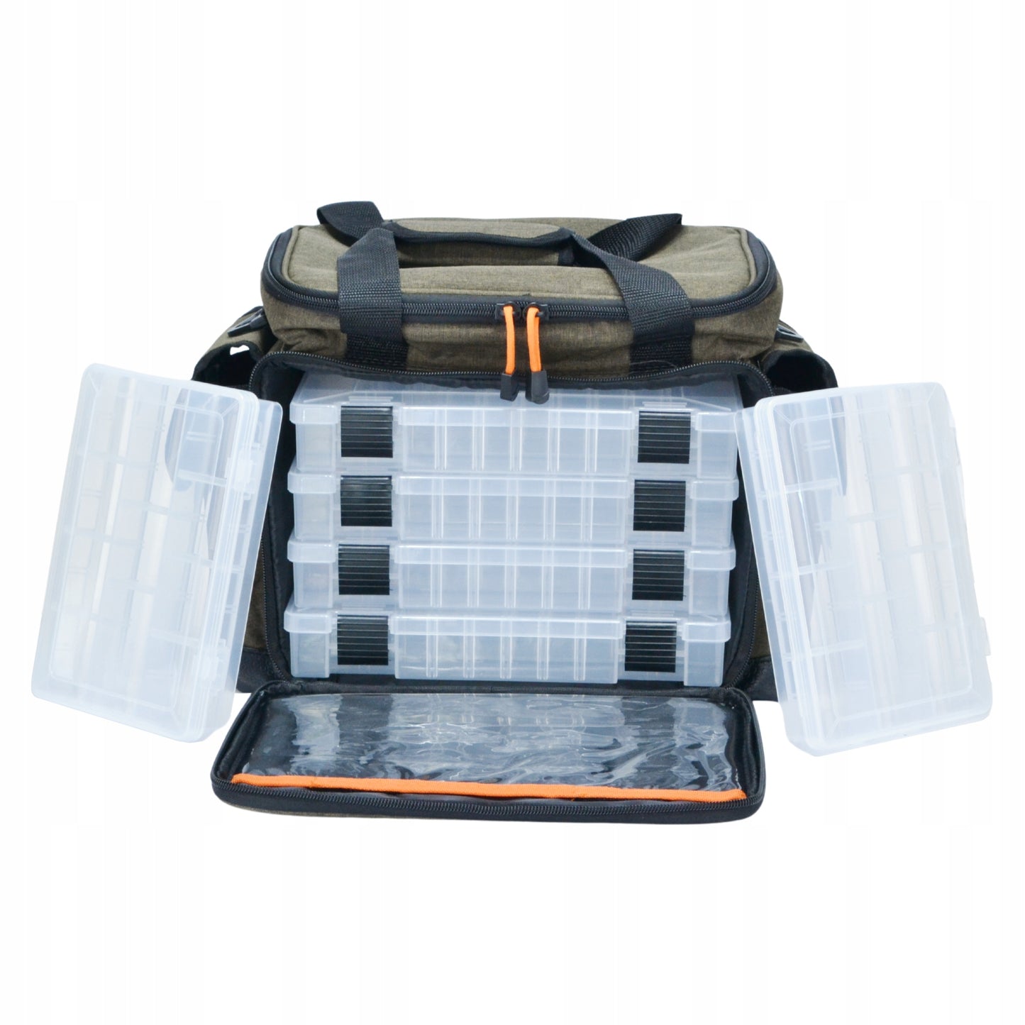 Didelė meškeriojimo tašė HOKKADO ant peties, 6 dėžutės, standus dugnas, 30/40/20cm