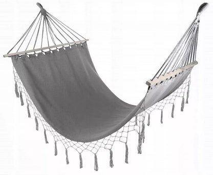 DIDELĖ DVI VIETĖS SODO HAMAKAS BOHO BRAZILIETIŠKAS XL