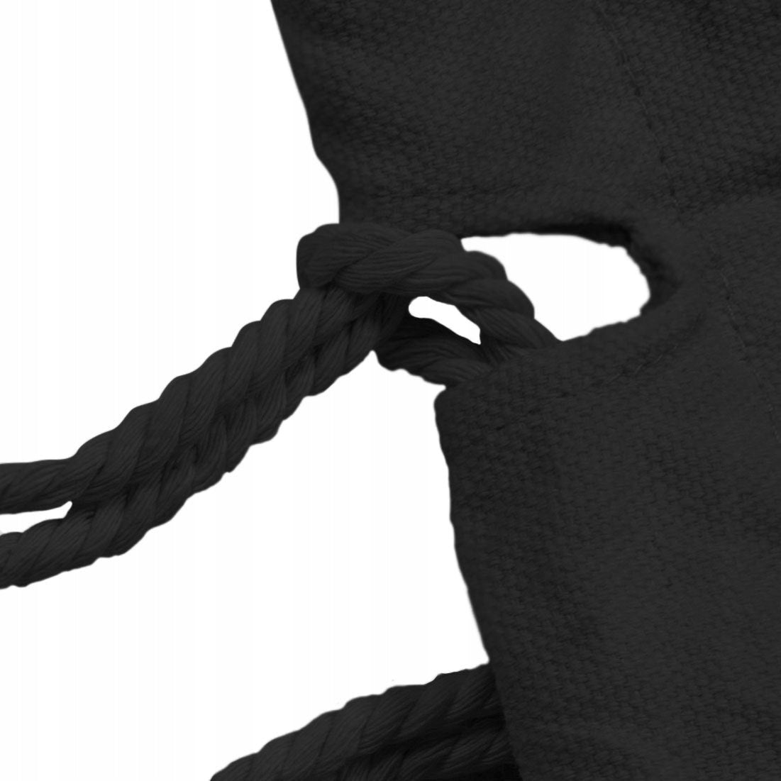 Didelis Sodo Hamakas BOHO Kutai Kelioninis Hamakas Balkonui JUODAS