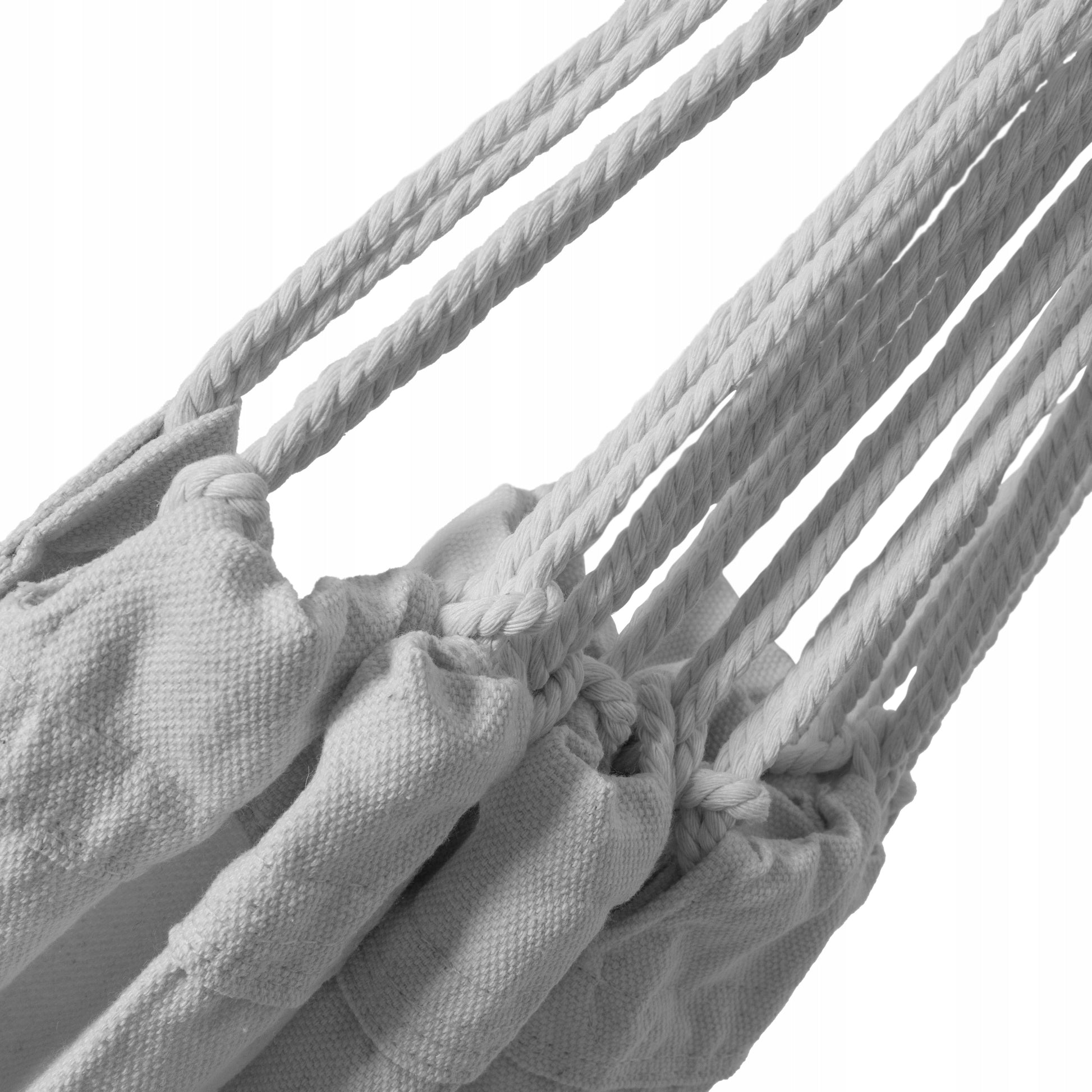 DIDELIS Boho sodinis hamakas su kutais, pilkas kelioninis hamakas balkonui