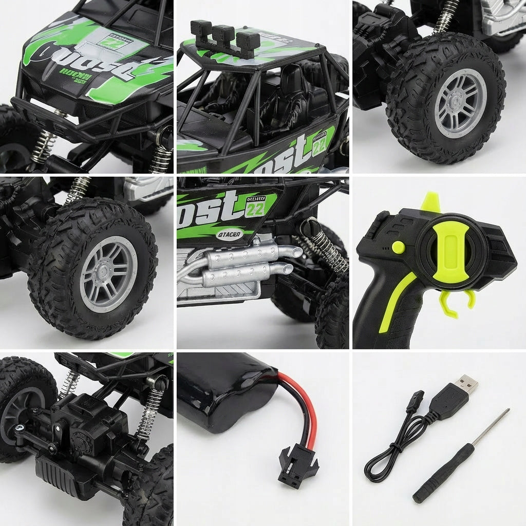 DIDELIS NUOTOLINIU VALDOMAS VISUREIGIS 4x4 Automobilis 20 km/h LED DOVANA VAIKAMS