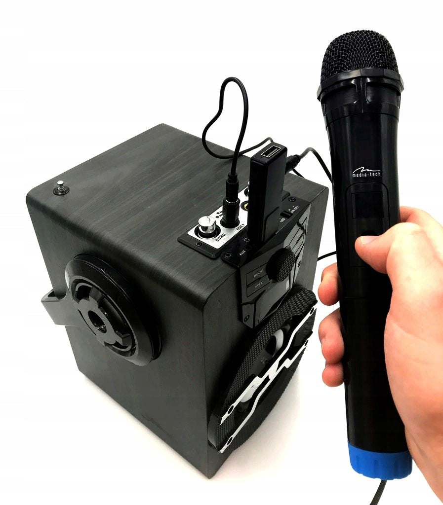 Du belaidžiai karaoke mikrofonai dainavimui, vakarėlio ir pramogų rinkinys