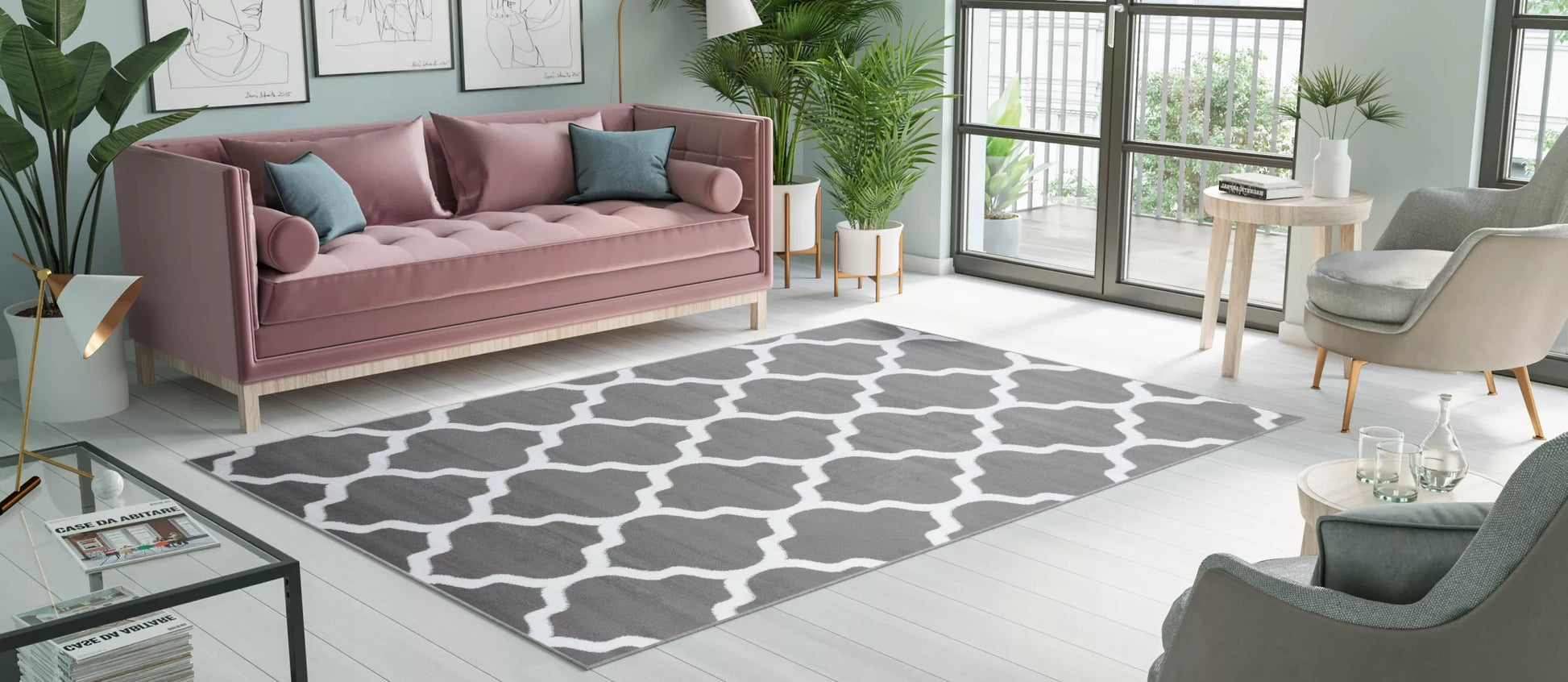 DYWAN 300x400 CANVAS BCF MINKŠTAS PLIUŠINIS ŠERELIS