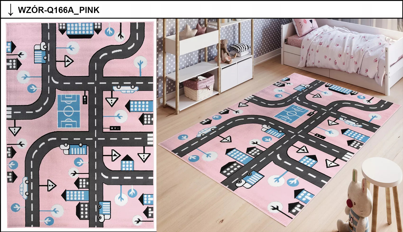 DYWAN 80x150 BCF LUXURY MINKŠTAS MODERNŪS RAŠTAI