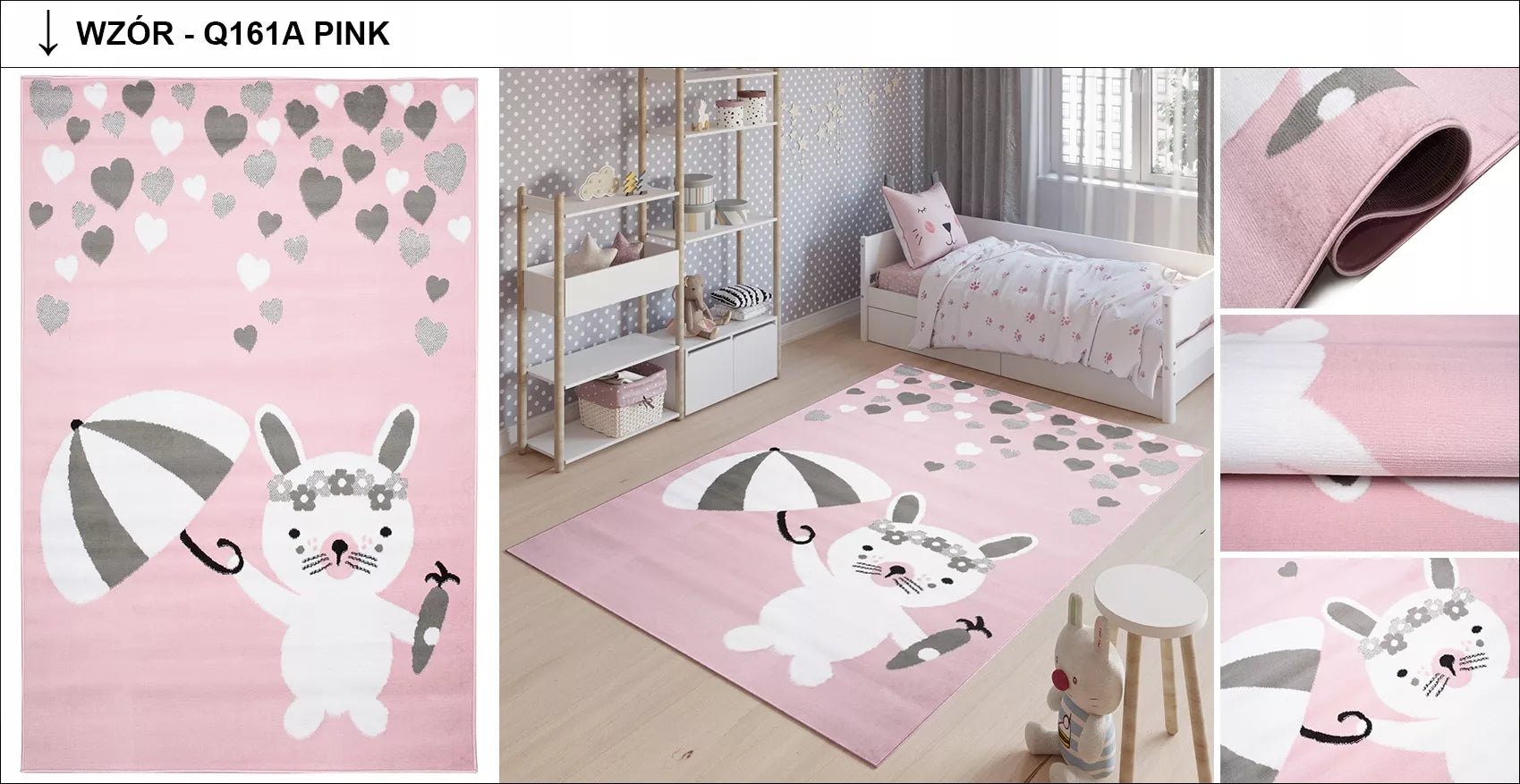 DYWAN 80x150 BCF LUXURY MINKŠTAS MODERNŪS RAŠTAI