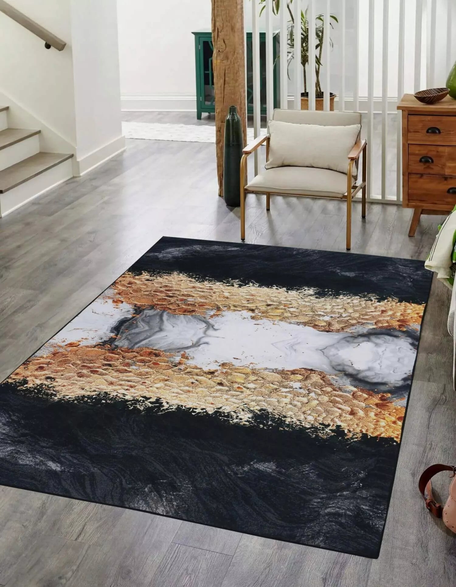 DYWAN ANTYPOŚLIZGOWY MODNY NOWOCZESNY LOFT 80x150