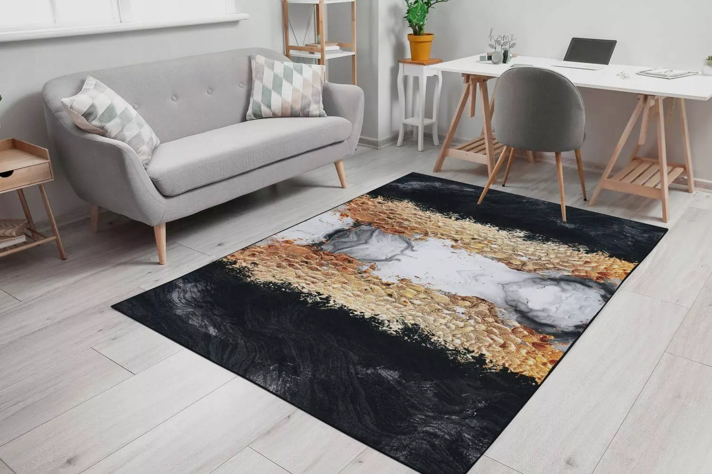 DYWAN ANTYPOŚLIZGOWY MODNY NOWOCZESNY LOFT 80x150