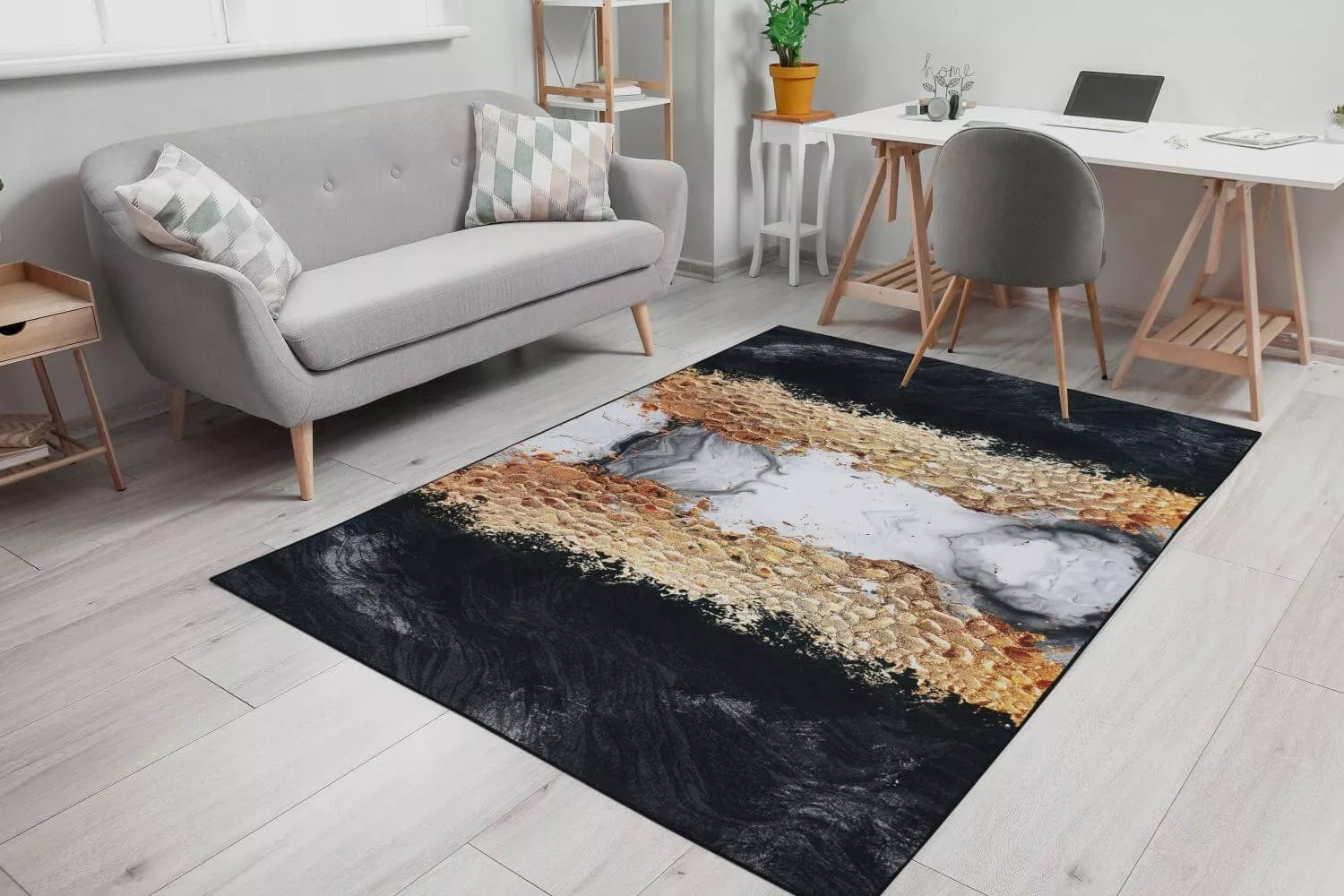 DYWAN ANTYPOŚLIZGOWY MODNY NOWOCZESNY LOFT 80x150
