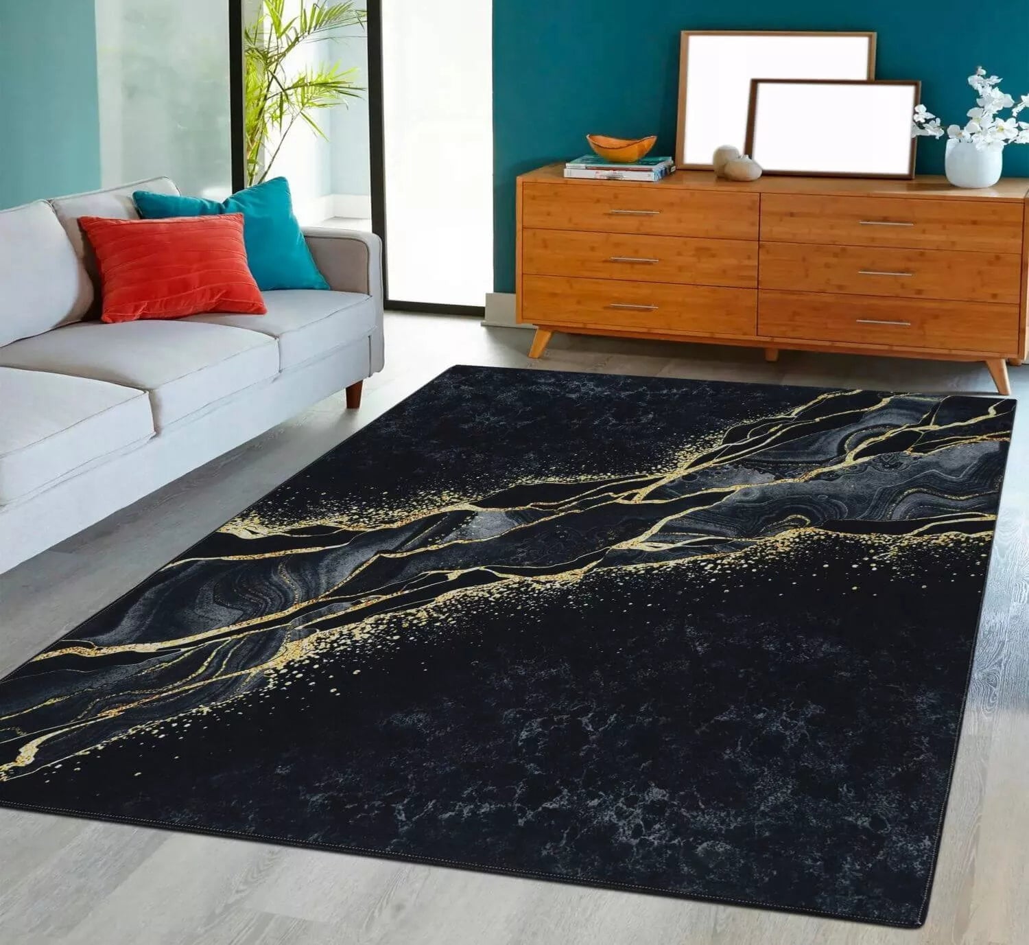DYWAN ANTYPOŚLIZGOWY MODNY NOWOCZESNY LOFT DO SALONU POKOJU 160X220