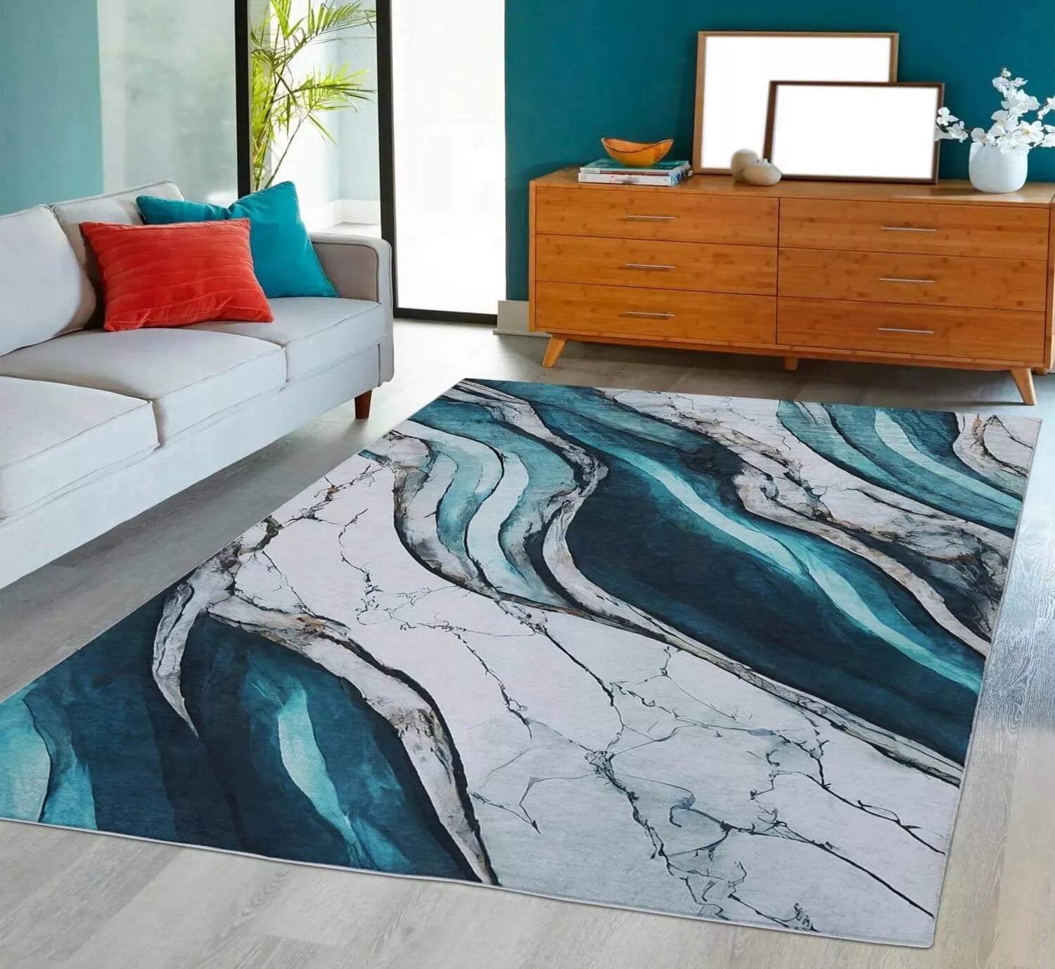 DYWAN ANTYPOŚLIZGOWY MODNY NOWOCZESNY LOFT DO SALONU POKOJU 160X220