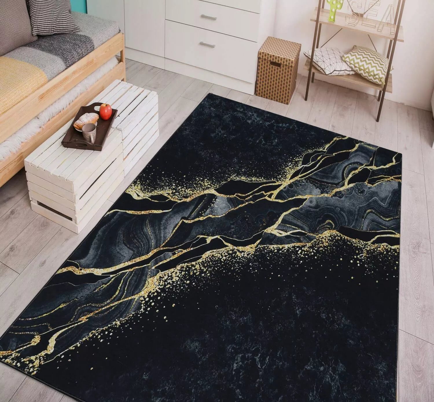 DYWAN ANTYPOŚLIZGOWY MODNY NOWOCZESNY LOFT DO SALONU POKOJU 160X220